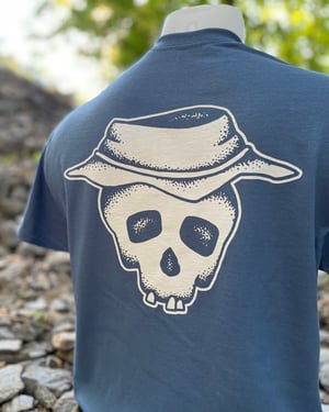 Image of Denim “Bucket Skull” Tee