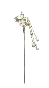 Golden pearl flower stick