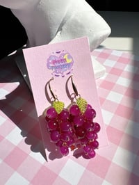 Image 1 of Grape earrings 🍇
