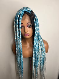 Image 5 of Full Lace Braided Box Braid Wig Knotless Wig, 