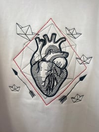 Image 5 of WHITE Heart Guy Hoodie  one size JP & RL collaboration  2021 
