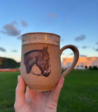 Image 1 of Handpainted Horse Head mug