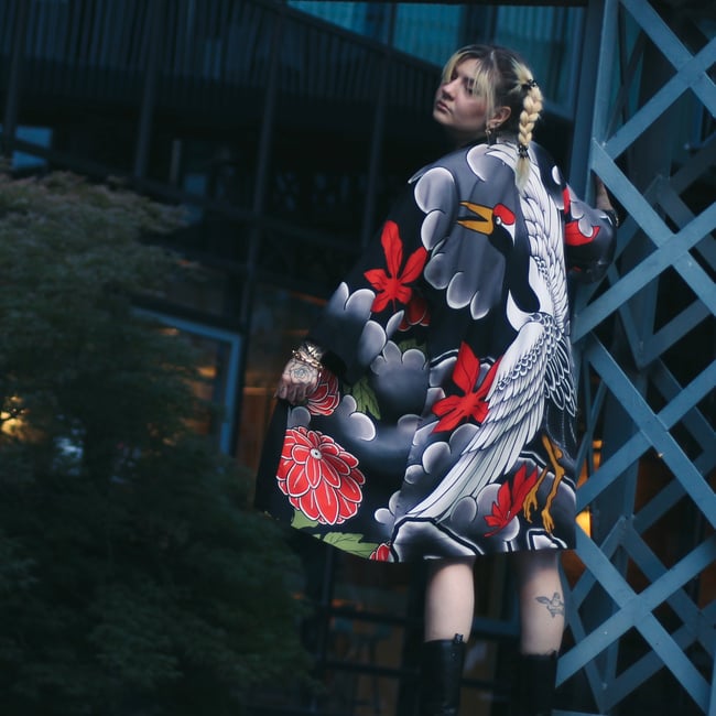 Kimono "Crane"