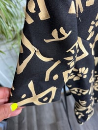 Image 3 of vintage tribal short sleeve blazer top 