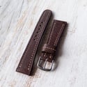 20mm Wild Pigskin Strap - Dk Brown