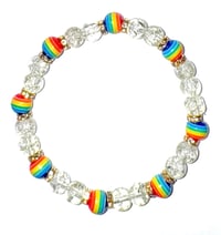 Rainbow Crackle Glass