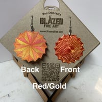Image 4 of Golden Spiral Earrings 