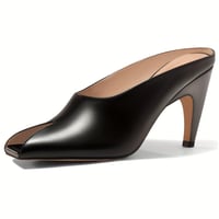 Image 3 of Dainty Peep Toe Kitten Heel Mules