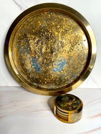 Image 1 of Multitudes Rising Tray & Coaster Set