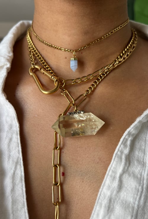 Image of DARA • Citrine Drop Necklace