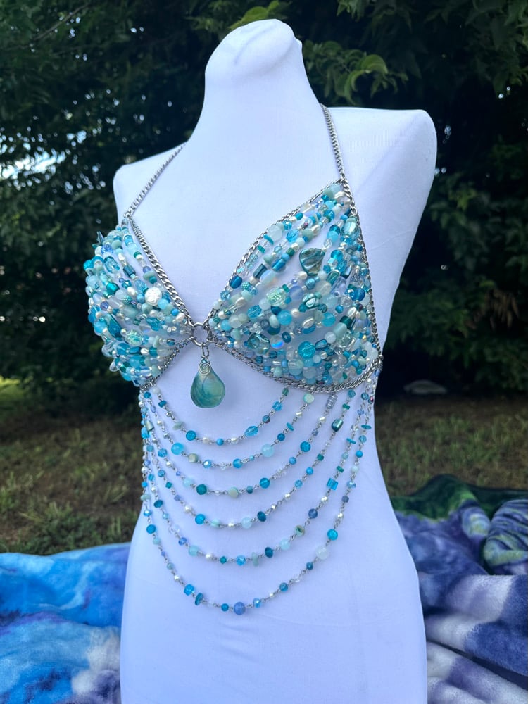 Image of Oceanic Beaded Bra Harness