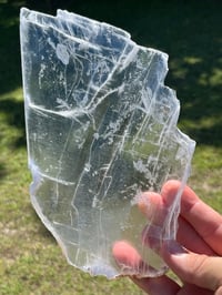 Image 5 of Transparent Selenite Slab #2584