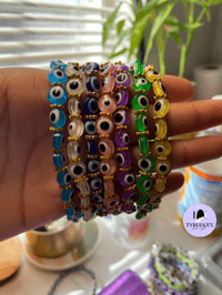 Image 1 of Evil Eye Bracelet 🪬W/Gold 