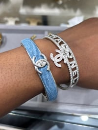 Image 1 of CC Silver Bangle