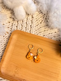 Image 4 of Bunny Bread Dangle Earrings 
