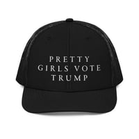 Image 1 of Pretty Girl Vote Trump Trucker Cap from PatriotsCo.com