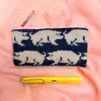 Image 1 of Pig Pouch No.3 Hand Stitched