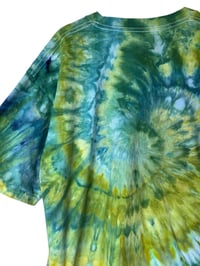 Image 7 of XL Adult Combed Cotton Tee in Sublime Spiral Ice Dye