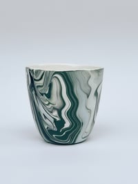 Image 1 of Green marbled tumbler 