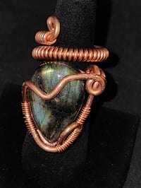 Adjustable Labradorite Ring #1 Madagascar