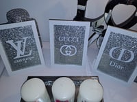 SET OF 3 GLITTER PRINTS