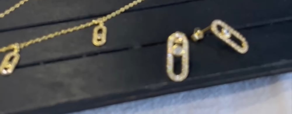 Messika 18 Gold Plated Necklace 