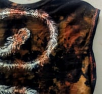 Image 3 of Hand painted snake skeleton shirt