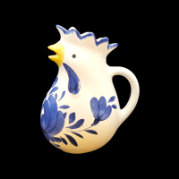 Image 1 of Pizzato Italy Vintage Rooster Chicken Ceramic Pitcher