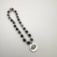 Image 3 of Sodalite Evil Eye Car Charm