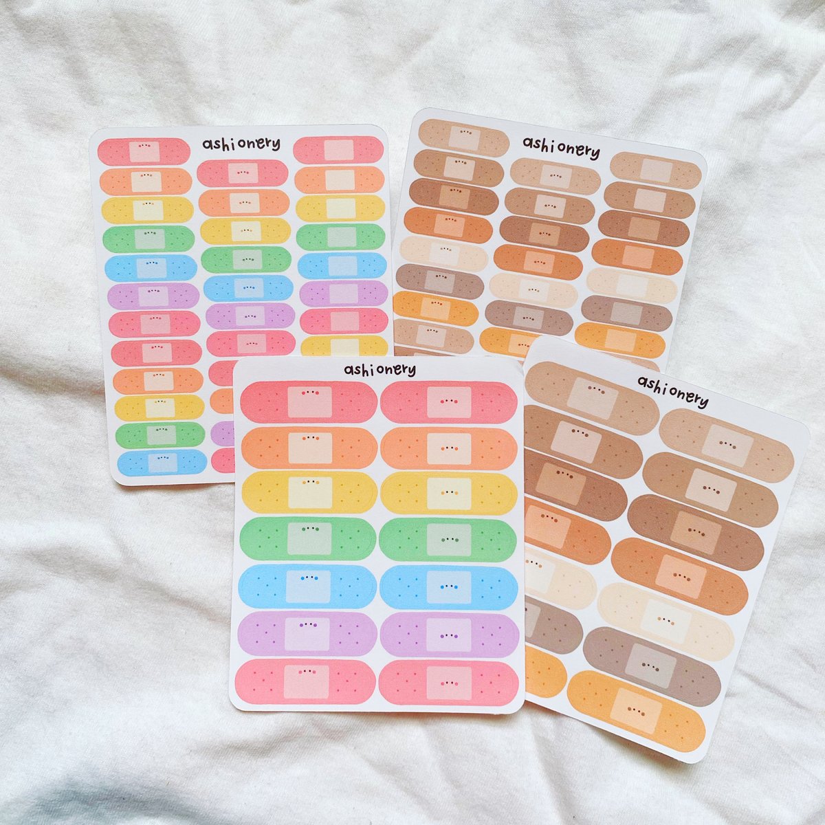 Bandaid stickers Ashionery