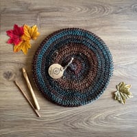 Crochet beret - Rust Mixed