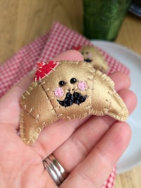 Image 2 of French Croissant Brooch