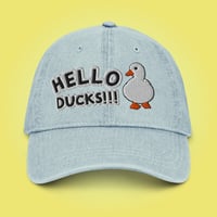 Image 1 of Denim Hello Ducks!!! Hat