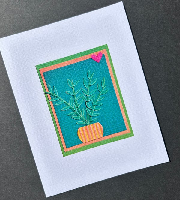 Image of ZZ Plant Paper Art