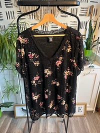 Image 1 of Torrid flower  lace top 