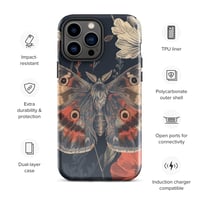 Image 23 of Grunge Goth Style Cottagecore Moth Tough Case for iPhone®