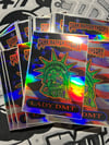 Lady DMT holographic stickers