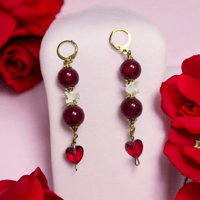 Rattlesnake Heart Earrings 