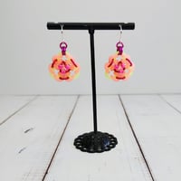 Image 4 of Glow-in-the-Dark Rosette Earrings