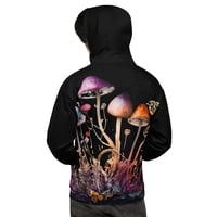 Image 4 of Colorful Watercolor Mushroom Mycology Fungus Unisex Hoodie