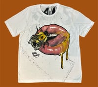 Image 1 of “SWEET HONEY” HAND PAINTED T-SHIRT XL