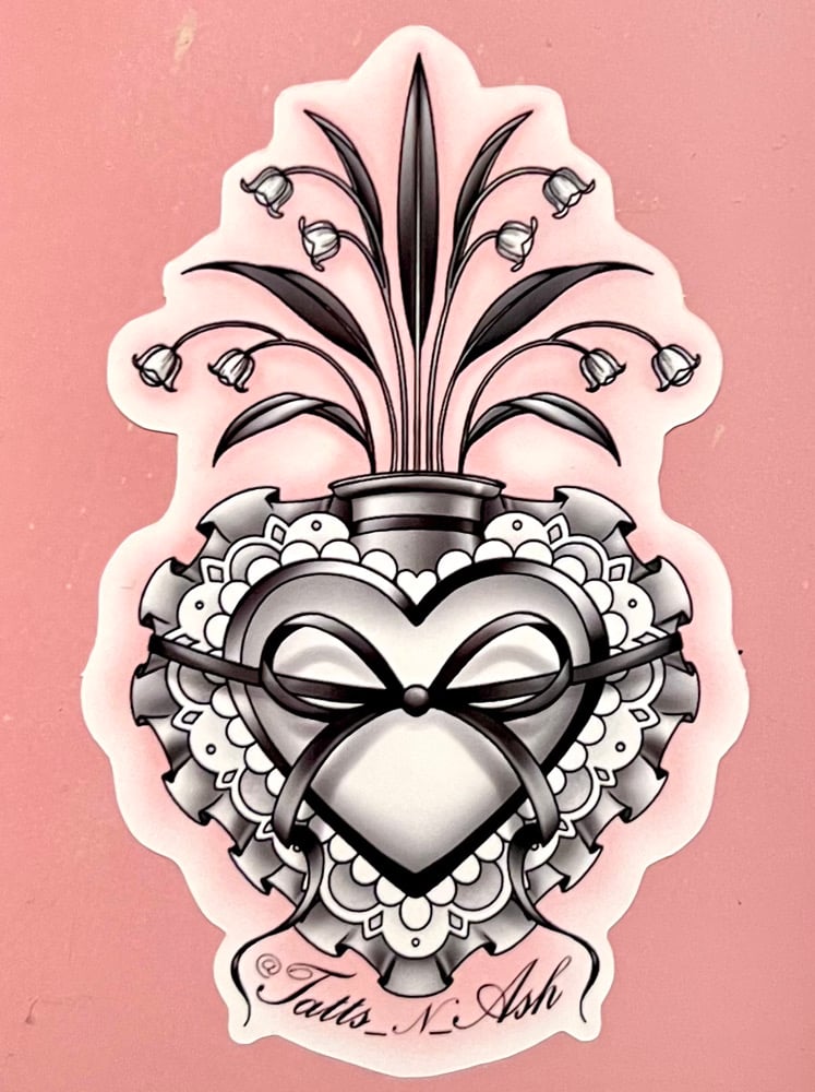 Image of Valentine Sacred heart sticker