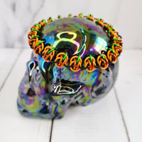 Image 3 of Stretchy Pumpkin Patch Chainmaille Bracelet