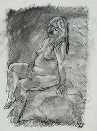 Image 1 of Life drawing study in charcoal, studio sale