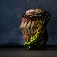 Image 10 of Xenomorph Skull Slim Zippo Lighter/Bleeding Drone/glow in the dark