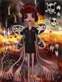 ☆♡🕸dark angel print ♰𓆩♡𓆪☆♡