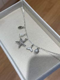 Silver sands Charm Necklace