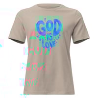 Image 5 of Women's Relaxed T-Shirt, God is Love Tee