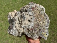 Image 17 of Smoky Champagne Druzy Quartz & Chalcopyrite Statement Cluster| #3075