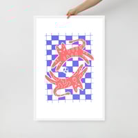 Image 1 of Twin Cats Framed Poster